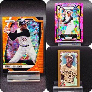 Roberto Clemente Orange Pulsar Pink Ice Gold A&G 395/399 Pittsburgh Pirates Star